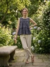 Lw 9332 Checks Linen Cotton Top With Bottom Collections